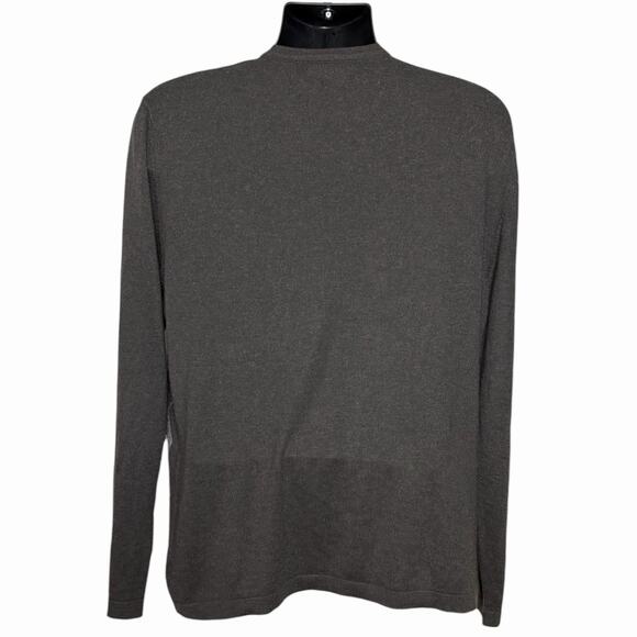 MENS BANANA REPUBLIC ARGYLE SWEATER GRANDPA DAD GRAY SILK CASHMERE BLEND SIZE XL - Picture 4 of 7